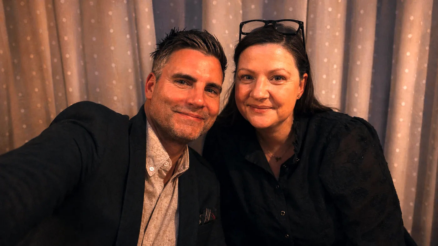 Colin Egglesfield and Fiona Dunne, founders of OH FACE Cosmetics
