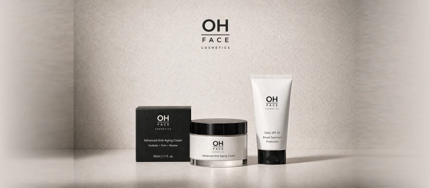 OH FACE Cosmetics — Advanced Anti-Aging Cream and Daily SPF 50 product hero shot